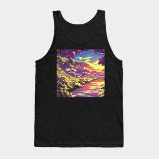 Anime Style Landscape Tank Top